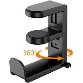 My Wall bureauklem voor hoofdtelefoons en headsets | zwart