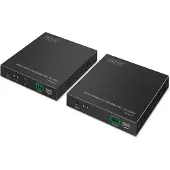 Digitus DS-55350 HDMI-extender HDMI, HDMI-ingang, HDMI-uitgang, SFP, Aansluiting voor netvoeding, RS232, Micro-USB, Hoofdtelefoon (3.5 mm jackplug) Via