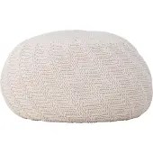 Venture Home Ted poef Ø45cm offwhite.