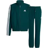 Adidas Trainingspak groen / wit