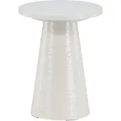 Ebuy24 Lanzo bijzettafel hoogglans wit.