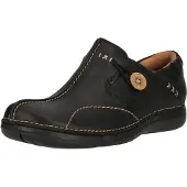 Clarks Instappers 'Un Loop' zwart