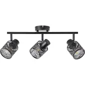 Brilliant Zwarte plafondlamp Bano 3-lichts