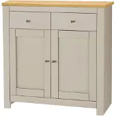 Notio Living Emerald-Dressoir - 2-deurs 2-laden - Eiken/Crème