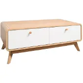 Loft 24 Cassie-Tv-meubel - 2-laden - Eiken/Wit