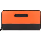 Greenburry Portemonnee 'Upcycled Tarpaulin ' oranje / zwart