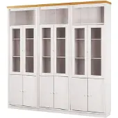 Notio Living Anita- Boekenkast in klassiek landhuisdesign van grenenhoutL WH