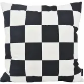 Gek op kussens! Checker Zwart Kussenhoes | Katoen/Polyester | 45 x 45 cm