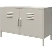 Dorel Home Bradford-Kast - 2-deurs - Taupe Metaal