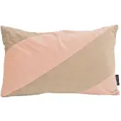 NOVÉE Velvet swirl roze/beige | 30 x 50 cm | kussenhoes | fluweel/polyester