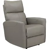 Notio Living Pineto-Relaxfauteuil met elektrische functie in PU lichtgrijs