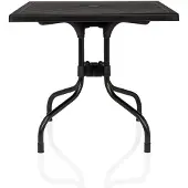 Hjh LIVING Tuintafel / Buitentafel Travano T1 vierkant kunststof zwart
