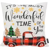 Gek op kussens! Wonderful christmas | 45 x 45 cm | kussenhoes | katoen/polyester