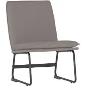 vidaXL Loungestoel 52x75x76 cm stof taupe