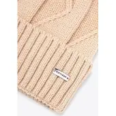 WITTCHEN - Acryl Dameshoed - Beige - Contrasterende Pompon - Rolrand