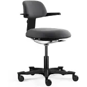 Hjh OFFICE Werkstoel / draaistoel WORK 40 Zitting stof / rugleuning stof donkergrijs