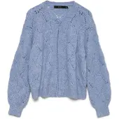 Vero Moda Gebreid vest 'VMShell' opaal