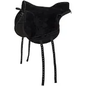 QHP Bareback Pad Super soft Zwart/Zwart - Shetlander