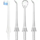 Dentect Waterflosser Opzetstukjes - Standaard opzetstukjes - Tongreiniger - Tandenborstelkop