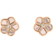 Orphelia 'Daisy' Dames 925 Sterling Zilveren Stud Oorbellen - Roze ZO-7585/RG