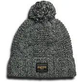 Superdry Kabelgebreide Beanie Zwart Grootte: 1SIZE