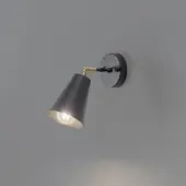 Opviq Wandlamp Evander, dimbaar, zwart, Woon-/ Eetkamer, metaal, wandlamp