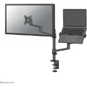 NeoMounts NEXT Lite DS20-425BL2 Monitor- en laptoparm Zwart