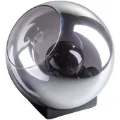 Expo ETH Orb tafellamp 1x E27 smoke glas 35cm / zwart