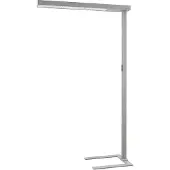 Arcchio Vloerlamp Susi, dimbaar, alu / grijs / zink, Werkkamer / Kantoor, Aluminium, Modern