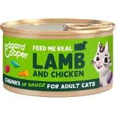 Edgard & Cooper 18x Kattenvoer Chunks Lam - Kip 85 gr