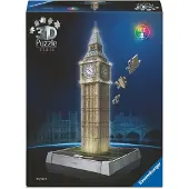 Ravensburger Iconics 3D Puzzel - Big Ben with Lights (216 stukjes)