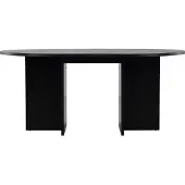 Venture Home Strada eetkamertafel Ø120cm. Met uittrek zwart.