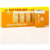 Q-Nomic Power 9V / 6LR61 / E-blok Alkaline Batterij (20 stuks)