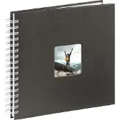 Hama Spiraalalbum Fine Art, 28x24 cm, 50 witte pagina's, zwart
