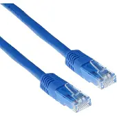 ACT CAT6A UTP, 1 meter, Cat6a, U/UTP (UTP), RJ-45, RJ-45, Blauw