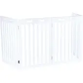 Trixie - Afsluithek - 4 Panelen - Wit - 60-160X75 cm