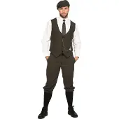 Coppens Roaring 20's set Arthur Peaky Blinders - 100% Polyester - Carnavalskleding heren grote maten | Maat 64 +