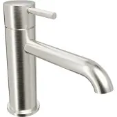 Blaufoss Round 2.0 EcoStart standaard wastafelkraan Brushed Coolmetal
