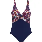 LASCANA Badpak nachtblauw / lichtblauw / rosa / bordeaux