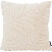 NOVÉE Furry leaves ecru | 45 x 45 cm | kussenhoes | polyester