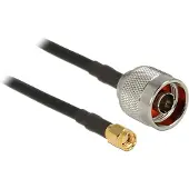 DeLOCK N (m) - SMA (m) kabel - RG58 - 50 Ohm / zwart - 10 meter