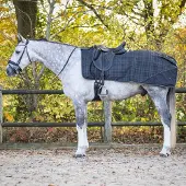QHP UITRIJDEKEN 1200D TURNOUT COLLECTION WATERPROOF Zwart