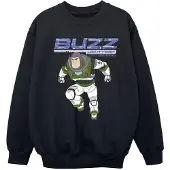 Disney Meisjes Lightyear Buzz Sprong naar Actie Sweatshirt (Zwart)
