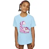 Disney Meisjes Alice In Wonderland Cheshire Cat Katoenen T-Shirt (Babyblauw)