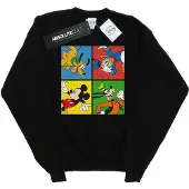 Disney Heren Mickey Mouse Friends Sweatshirt (Zwart)