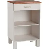 Loft 24 Alby-Kast - 1-Lade - Wit/Honing