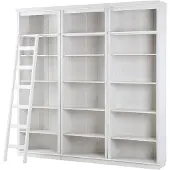 Notio Living Anna-Boekenkast - 5 Planken - Wit - Set van 3