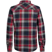 Petrol Industries Overhemd navy / lichtgrijs / rood