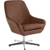 Notio Living Naomi-Accent Stoel in PU Donkerbruin
