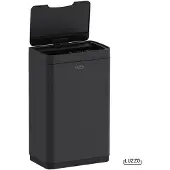 Luzzo Iowa V2 Sensorprullenbak 50 Liter - Afvalbak mat Zwart